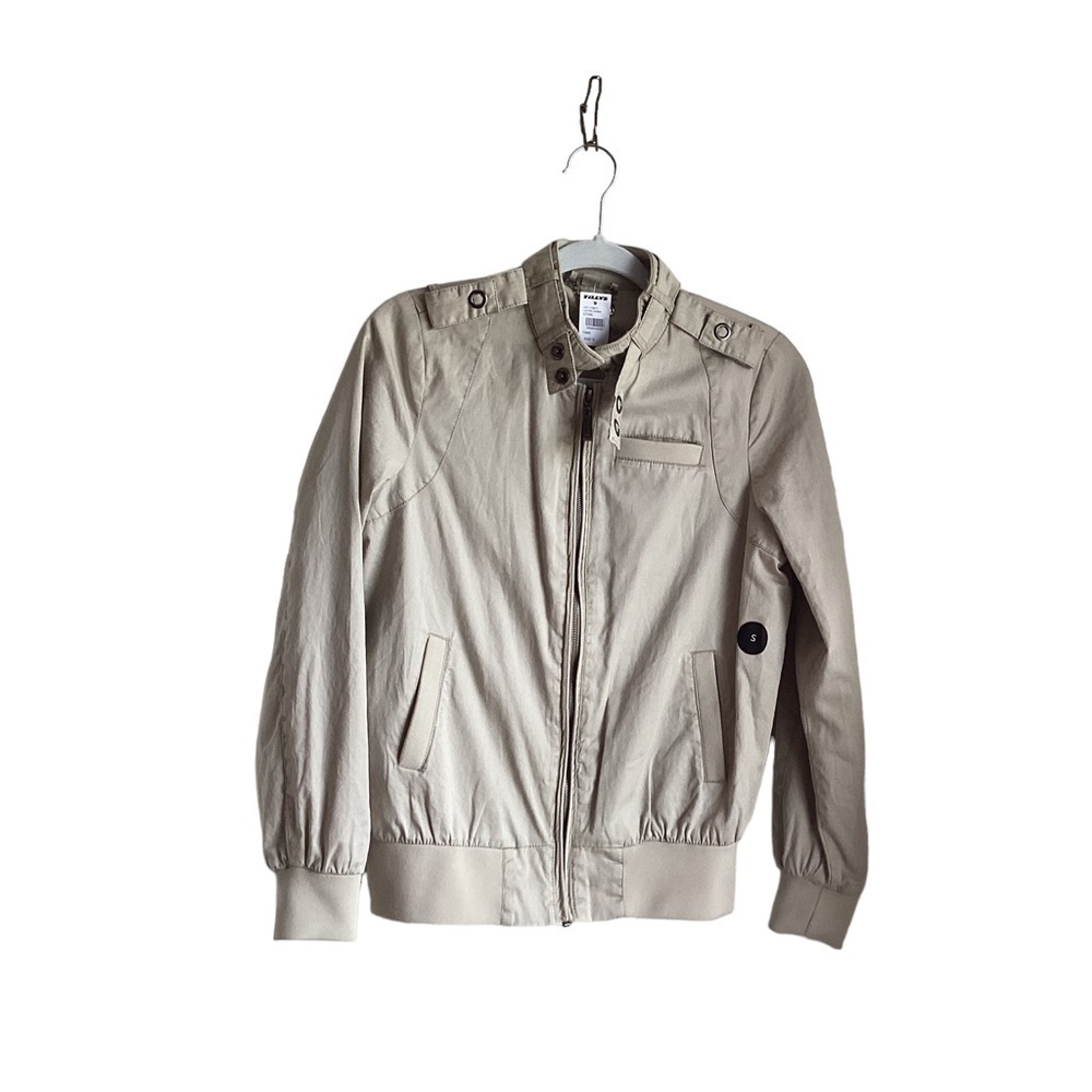 JouJou Women’s NWT Tan Bomber Twill Jacket.  Size S